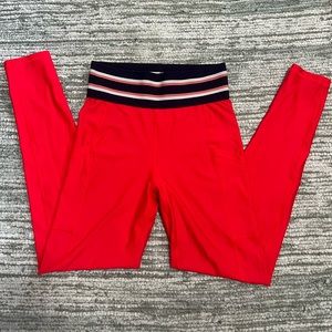 Aerie red leggings - medium